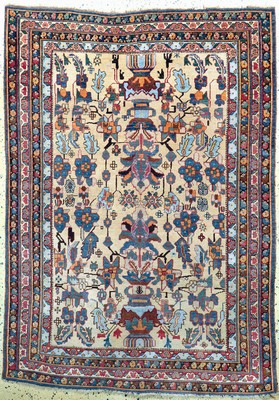 Afschar antik, Persien, um 1900, Wolle auf Wolle, ca. 195 x 140 cm, EHZ: 2-3