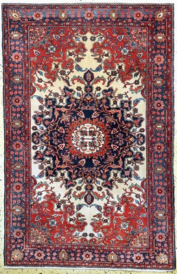 Tafresch alt, Persien, Anfang 20.Jhd, Wolleauf Baumwolle, ca. 198 x 128 cm, EHZ: 3