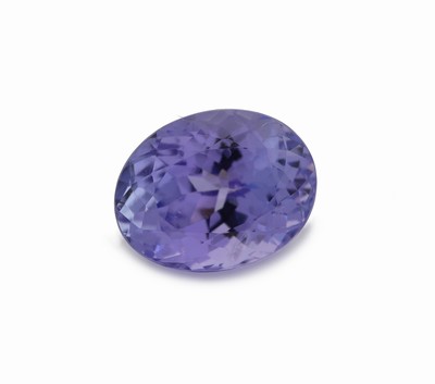 Loser facett. Tansanit ca. 3.79 ct, ovalfacett., ca. 10 x 7.86 mm