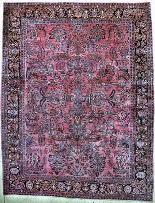 Us Re-Import Sarogh antik, Persien, um 1900, Korkwolle auf Baumwolle, ca. 353 x 275 cm, EHZ: 2
