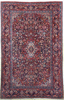 Keschan alt fein, Persien, Anfang 20.Jhd, Wolle auf Baumwolle, ca. 200 x 125 cm, gereinigt, EHZ: 2-3