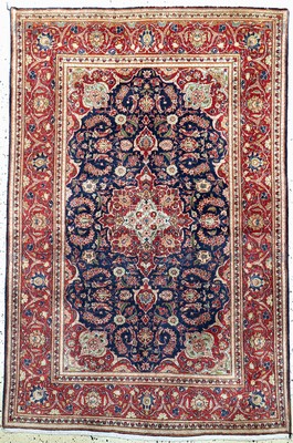 Keschan Kork alt, Persien, Anfang 20.Jhd, Korkwolle auf Baumwolle, ca. 200 x 135 cm, gereinigt, EHZ: 2