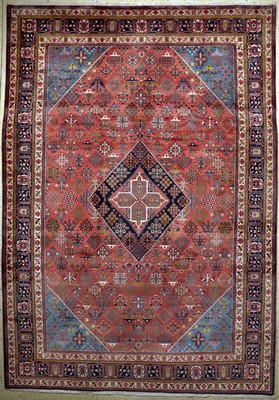 Djoshaghan Kork fein, Persien, Mitte 20.Jhd, Korkwolle auf Baumwolle, ca. 375 x 265cm, gereinigt, EHZ: 1-2