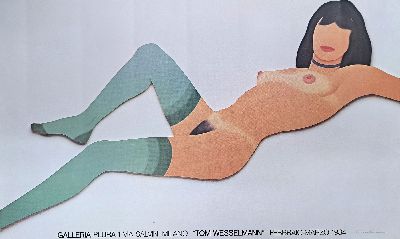 Tom Wesselmann, 1931-2004, Offsetlithografie, handsign., mit leichte knicken, ca. 60x99,5 cm