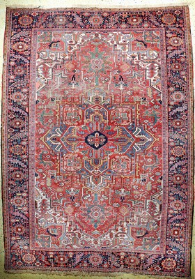 Heriz alt, Persien, Anfang 20.Jhd, Wolle auf Baumwolle, ca. 340 x 240 cm, EHZ: 3