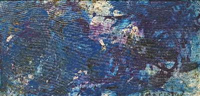 Rudi Baerwind, 1910-1982 Mannheim, Kosmischer Raum, Öl/Lwd, rückseitig betitelt, signiert, ca. 75x155cm, R. ca. 83x163cm, Baerwind studierte in ...