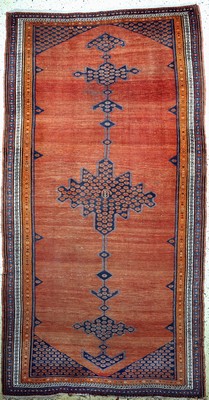 Antiker Malayer, Persien, um 1900, Wolle auf Baumwolle, ca. 380 x 200 cm, EHZ: 3-4