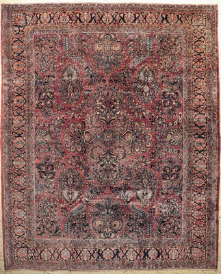Us Re-Import Sarogh antik, Persien, um 1900, Wolle auf Baumwolle, ca. 296 x 240 cm, EHZ: 2-3
