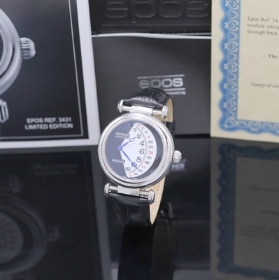 EPOS auf 888 Stück limitierte Herrenarmbanduhr Referenz 3431, Schweiz lt. beil. Pap. verk.02/2016, Automatik, Edelstahlgeh., beids. Saphirvergl., ...