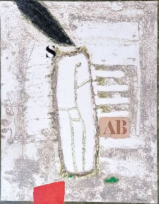 James Coignard, 1925-2008, drei Grafiken, num. 75/75, geprägte Litho, Mischtechnik, handsigniert, unter Glas, Rahmen, ca. 55 x 54.5 cm, unter Glas, ...