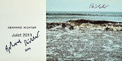 Gerhard Richter, geb. 1932 Dresden, "Juist 2011", vollzählige Serie von 12 handsigniertenKünstlerpostkarten, orig. Banderole ebenso ...