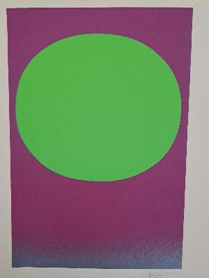 Rupprecht Geiger, 1908-2009 München, Farbserigraphie, o.T., Modulation (Vgl. 125/5) rechts unten handsigniert, gefertigt unter Aufsicht des ...