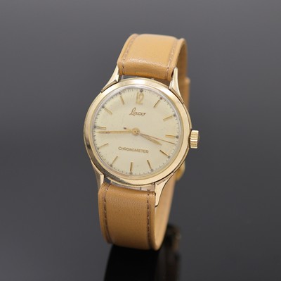 LACO Armbanduhr Chronometer mit Kaliber Durowe 630, Deutschland 1960er Jahre, Handaufzug, 20 Mikron verg. Geh., Boden u. Glasrand aufgedr., silb. ...