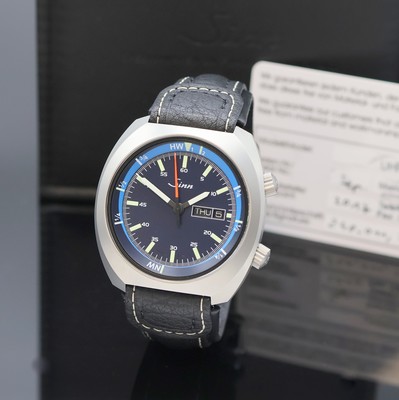SINN Herrenarmbanduhr 240 St GZ, Deutschland verk. lt. beil. Garantie 09/2017, Automatik, mattiertes Edelstahlgeh. inkl. Lederband m. orig. ...