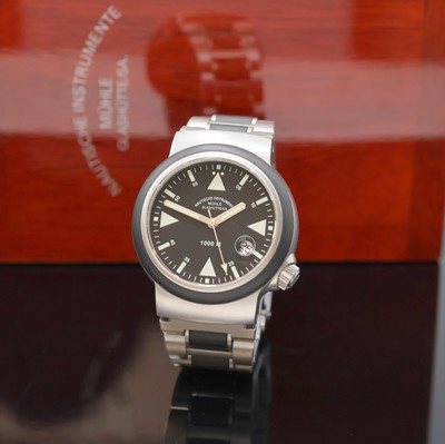 MÜHLE GLASHÜTTE/SA. Nautische Instrumente Herrenarmbanduhr Modell S.A.R. Rescue-Timer Referenz M1-41-03, Deutschland um 2005, Automatik, ...