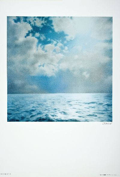 Gerhard Richter, geb. 1932 Dresden, handsignierter Farboffset, "Seestück (Gegenlicht)", Bleistiftsignatur, Hrsg. Achenbach Art Edition ...