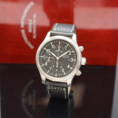 MÜHLE GLASHÜTTE Armbandchronograph Terrasport I Referenz M1-37-70-LB, Automatik, Deutschland/Schweiz um 2020, Edelstahlgeh. inkl. orig. Lederband ...
