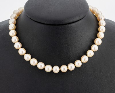 Zuchtperl-Collier, endlos, Akoyazuchtperlen, D. ca. 8 mm, L. ca. 86 cm