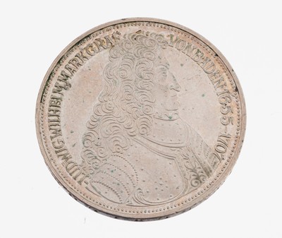 Silbermünze 5 Mark, Deutschland, 1955, Markgraf von Baden