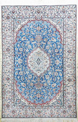 Nain fein(6 La), Persien, Mitte 20.Jhd, Korkwolle mit Seide, ca. 192 x 129 cm, ca. 1,0Mio. Kn/qm, EHZ: 2