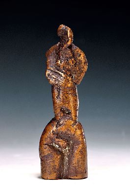 Barbara Rumpf, geb. 1960 Neustadt/Wstr., Torso, Bronzeskulptur, monogr., H. ca. 16cm