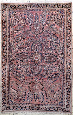 Us Re-Import Sarogh antik, Persien, um 1900, Korkwolle auf Baumwolle, ca. 144 x 95 cm, gereinigt, EHZ: 1-2