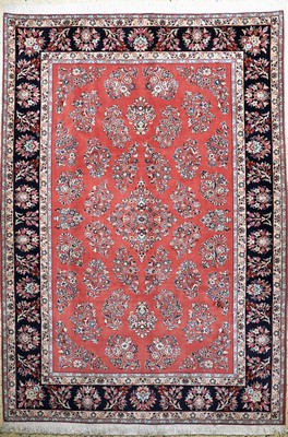 Sarogh Kork fein, Persien, Ende 20.Jhd, Korkwolle auf Baumwolle, ca. 300 x 210 cm, nahezu neuwertig