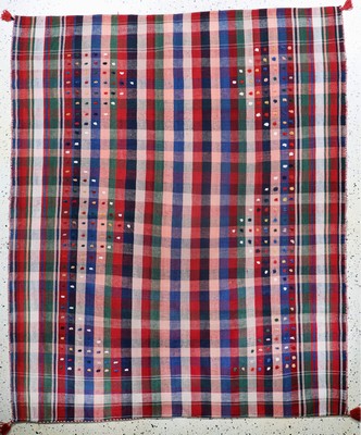 Nomaden-Decke"Djajim", Persien, Mitte 20.Jhd, Wolle auf Wolle, ca. 220 x 185 cm, EHZ: 1-2