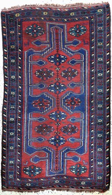 Kurdische"Dorfteppich", Persien, um 1900, Wolle auf Wolle, ca. 190 x 110 cm, EHZ: 3