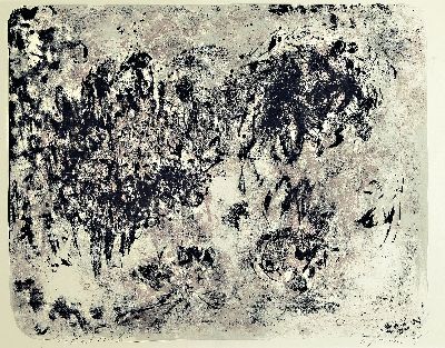 Fred Thieler, 1916 Königsberg-1999 Berlin, Abstrakte Komposition, Lithographie, sign. und dat. 61, bez. Probedruck, ca. 43x54cm, PP, u.Gl., R. ca. ...