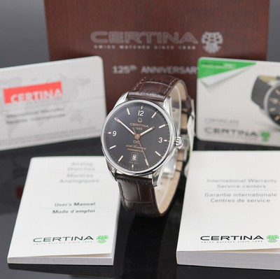 CERTINA DS auf 5000 Stück limitierte Armbanduhr zum 125. Jubiläum Referenz C026.407.16.057.10, Automatik, Edelstahlgeh. inkl. orig. Lederband m. ...