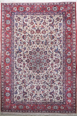 Esfahan fein alt, Persien, Anfang 20.Jhd, Wolle auf Baumwolle, ca. 303 x 210 cm, EHZ: 3