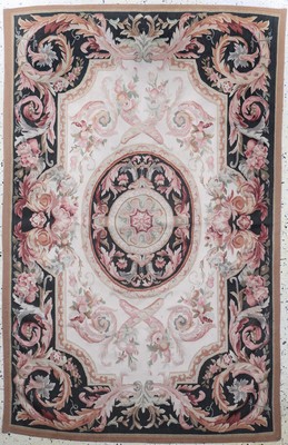 Aubusson"flachgewebt", China, Ende 20.Jhd, Wolle auf Baumwolle, ca. 185 x 120 cm, EHZ: 1-2