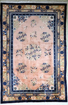 Antik-Finish, China, Mitte 20.Jhd, Wolle auf Baumwolle, ca. 275 x 185 cm, gereinigt, EHZ: 1-2