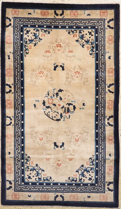 Peking alt, China, Mitte 20.Jhd, Wolle auf Baumwolle, ca. 213 x 128 cm, gereinigt, EHZ: 2