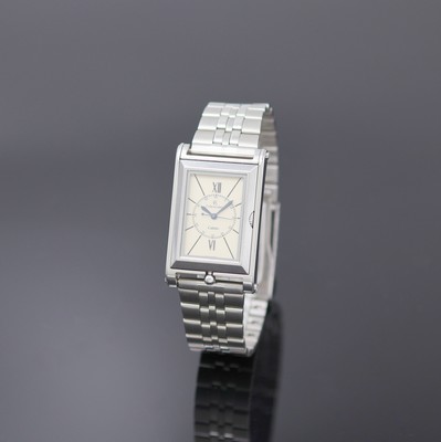 CHRONOSWISS Cabrio Armbanduhr Referenz CH2673 in Stahl, Schweiz lt. orig. Papier verk. 1993, Automatik, massives Wendegeh. beids. vergl., Boden ...