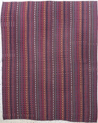 Nomaden-Decke"Djajim", Persien, Mitte 20.Jhd, Wolle auf Wolle, ca. 195 x 155 cm, EHZ: 2