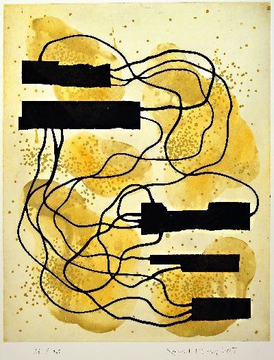 Albert Merz, geb. 1942 in Unterägeri, lebt und arbeitet in Berlin, Farbradierung, num. 28/50, dat. 2005, ca. 76,5x57 cm
