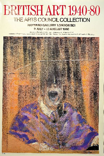 Francis Bacon, 1909-1992, Titel: Head V1-nach dem Gemälde von 1949, handsign., herausgegeben anlässlich der Ausstellung British Art 1940-1980 in ...