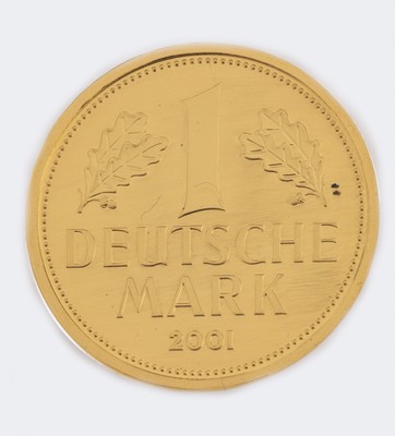 Goldmünze 1 Deutsche Mark, sogn. Goldmark, Deutsche Bundesbank 2001, Münzkapsel