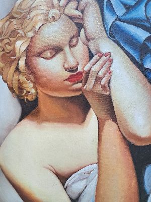 Unbekannter Künstler, Öl/Lwd, unsign., gebrsp., ca. 81x60 cm