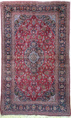 Keschan alt, Persien, Anfang 20.Jhd, Wolle auf Baumwolle, ca. 223 x 137 cm, EHZ: 2