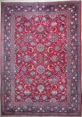 Keschan fein, Persien, Anfang 20.Jhd, Wolleauf Baumwolle, ca. 380 x 272 cm, EHZ: 3