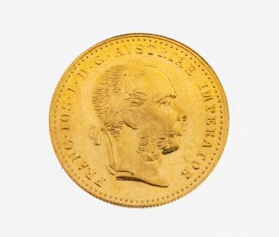Goldmünze, 1 Dukat, Österreich-Ungarn 1915,Franz Joseph I., offizielle Nachprägung