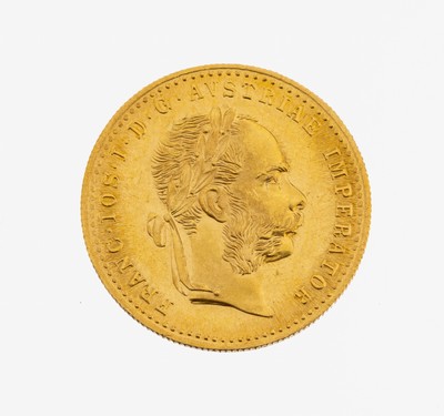 Goldmünze, 1 Dukat, Österreich-Ungarn 1915,Franz Joseph I., offizielle Nachprägung