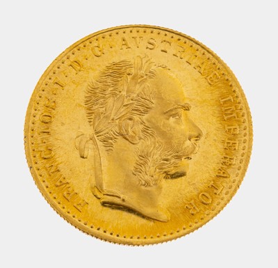 Goldmünze, 1 Dukat, Österreich-Ungarn 1915,Franz Joseph I., offizielle Nachprägung