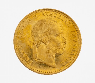 Goldmünze, 1 Dukat, Österreich-Ungarn 1915,Franz Joseph I., offizielle Nachprägung