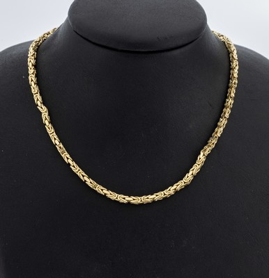 14 kt Gold Königskette, GG 585/000 gepr., L. ca. 88 cm, endlos, ca. 71.8 g
