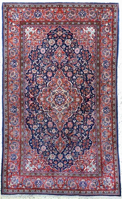 Keschan Kork alt, Persien, Anfang 20.Jhd, Korkwolle auf Baumwolle, ca. 210 x 130 cm, Mottenfraß, EHZ: 2