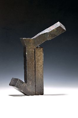 Robert Schad, geb. 1953, Stahlskupltur, 1994, Ed. 5/9, H. 38 cm, Provenienz: Privatbesitz,erworben 2011 Galerie Wohlhüter, Leibertingen